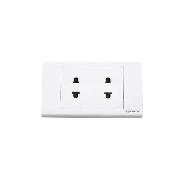 Ổ Cắm Đôi 2 Chấu Sino