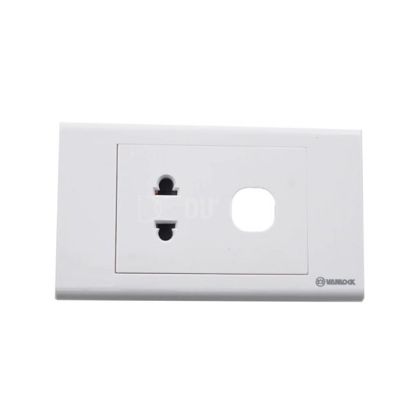 Mặt 1 Ổ Cắm 2 Chấu Và 1 Lỗ