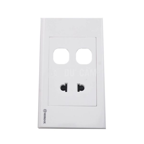 Mặt 1 Ổ Cắm 2 Chấu Và 2 Lỗ Sino