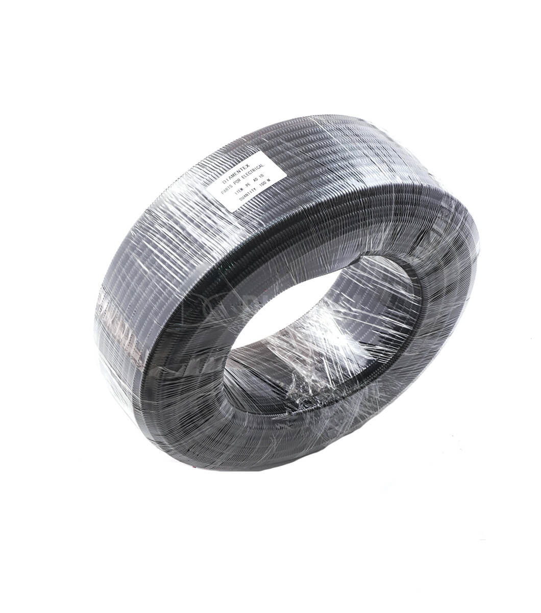 Ống ruột gà sắt bọc nhựa bảo vệ dây và cáp điện trong nhà cũng như ngoài trời.